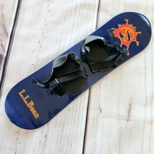 L.L. Bean Blast Toy Snowboard for Plush Ellie/Elliot Bear, Navy Yellow